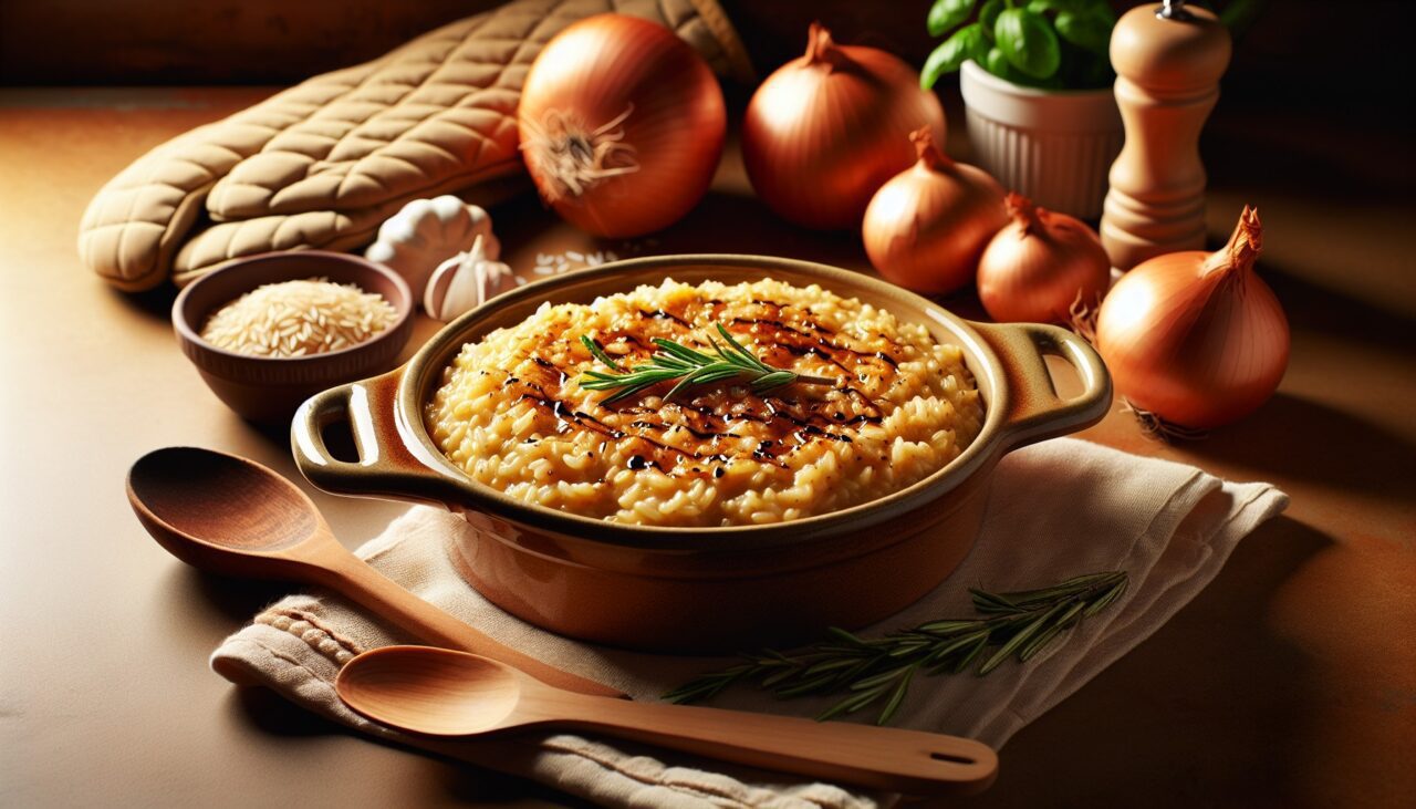 Balsamico-risotto Uunissa