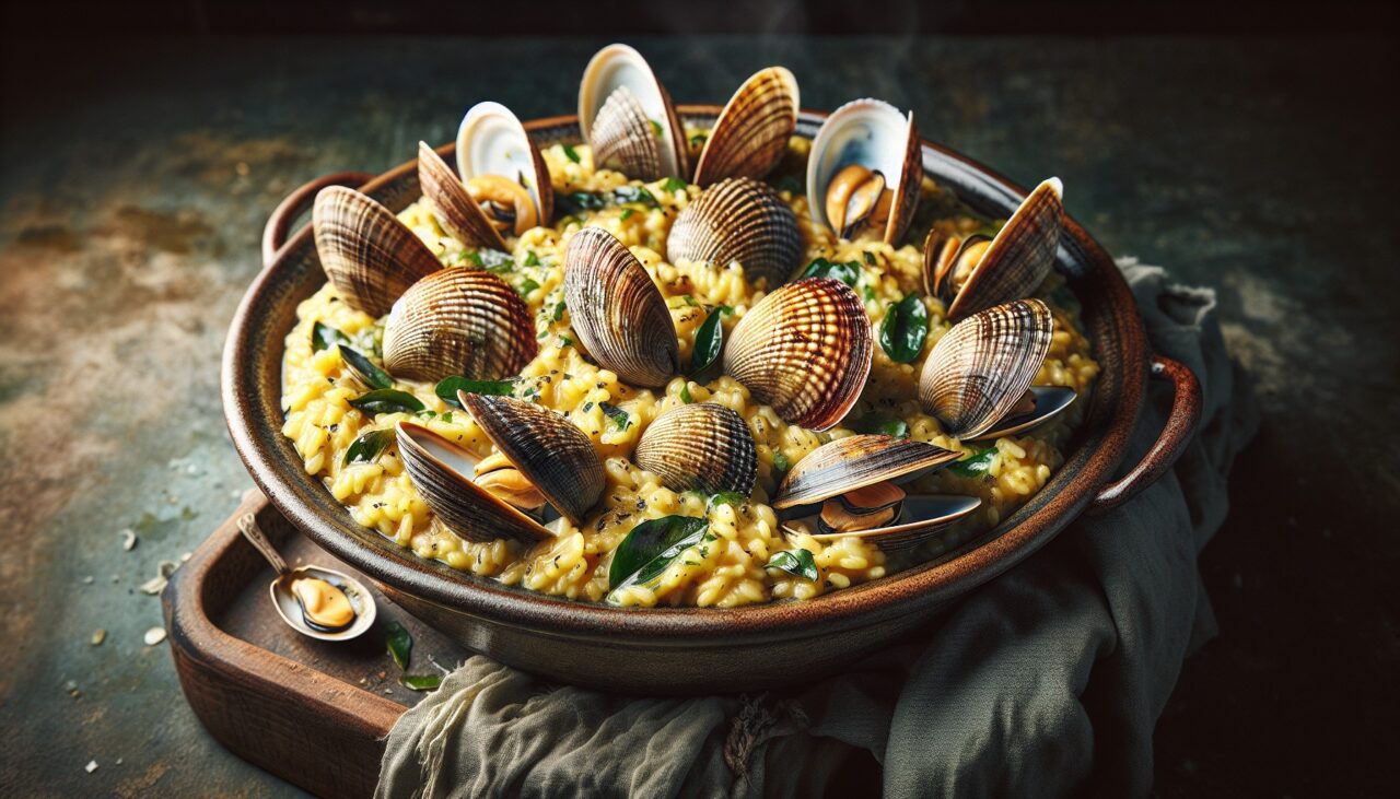 Kampasimpukka-risotto Uunissa
