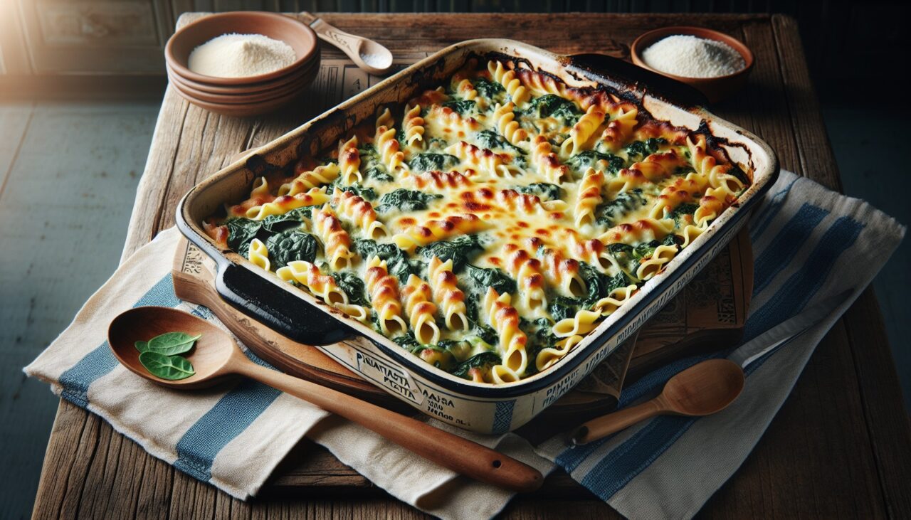 Pinaattipasta Uunissa