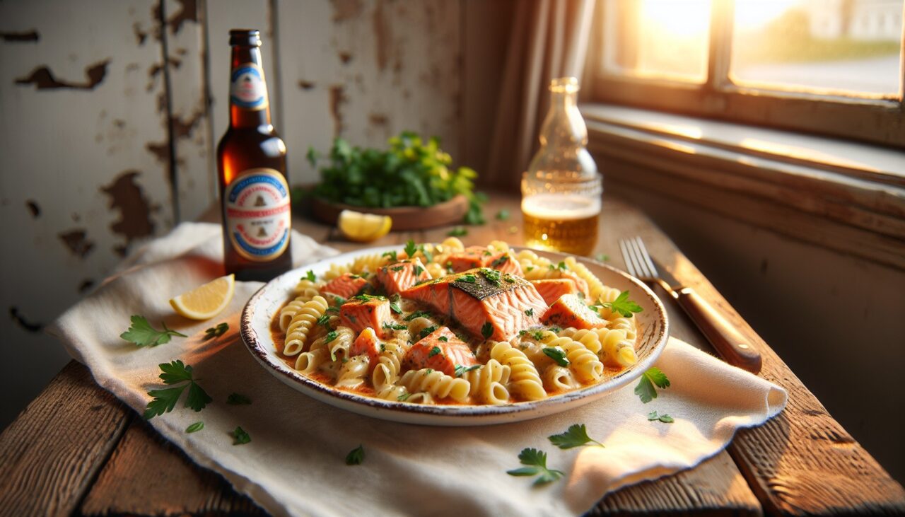 Uunilohipasta